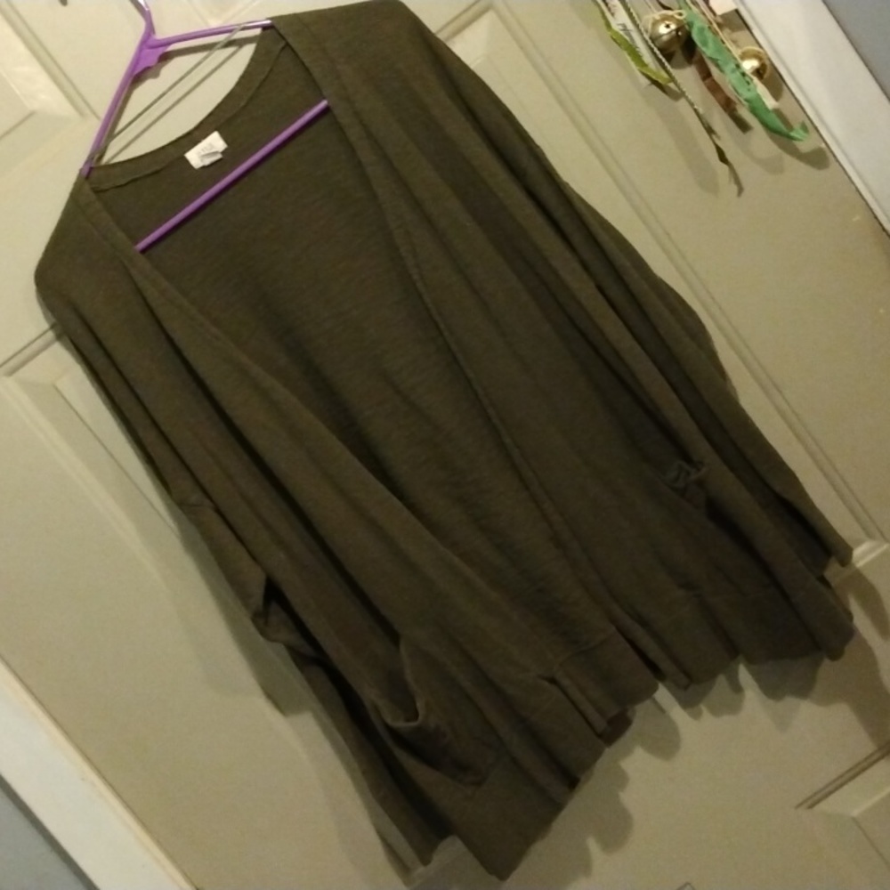 Ana 0X cardigan army green